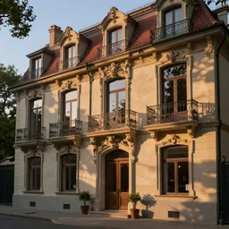 beautiful furnished rococo apartment,evening light, in the style of Edward Hopper