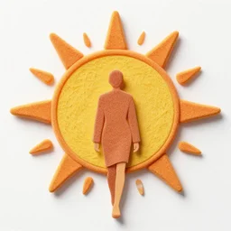 a runway model made out of the same material as the sun