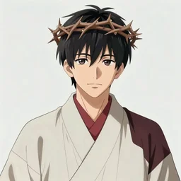 an anime portrait of najib razak as a beautiful man wearing a kimono and a crown of thorns from skyrim, by stanley artgerm lau, wlop, rossdraws, james jean, andrei riabovitchev, marc simonetti, and sakimichan, trending on artstation