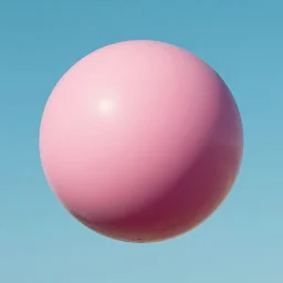 Big pink sphere high in the sky, beautiful matte painting by Salvador Dali,