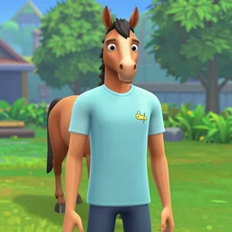 Bojack Horseman in the Sims 4