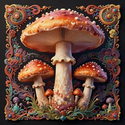 yunnan mushroom : : by martine johanna and simon stalenhag and chie yoshii and casey weldon and wlop : : ornate, dynamic, particulate, rich colors, intricate, elegant, highly detailed, centered, artstation, smooth, sharp focus, octane render, 3 d