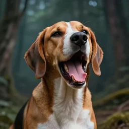 A hound dog crying all the time, photorealistic, realistic 4k octane beautifully detailed render, 4k post-processing, highly detailed, intricate complexity, epic composition, magical atmosphere, cinematic lighting, masterpiece, ultra hd