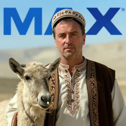Close up of a Kurdish shepherd wearing Kurdish Kurdish Kurdish clothes in a movie directed by Christopher Nolan, movie still frame, promotional image, imax 70 mm footage