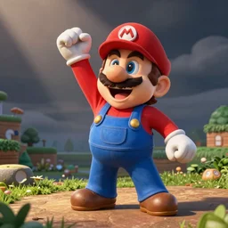 Mario screaming very funny