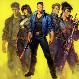cyberpunk reagan, character design, painting by gaston bussiere, katsuya terada, frank frazetta, tom of finland, trending on artstation
