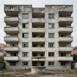 an old well - worn apartment in the style of brutalist architecture in the style of minimalism architecture trending on artstation deviantart pinterest detailed realistic hd 8 k high resolution