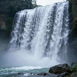 a waterfall in the universe, artstation