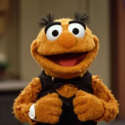 photograph of Ripley as a muppet (1983)