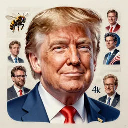 donald trump, serene, smirk, 4 k. intricate artwork. by wlop, beeple, dan mumford. trending on artstation, greg rutkowski, cinematic, hyper realism, high detail, octane render, 8 k