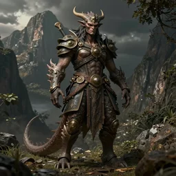costume design made by complexity, sophisticated composition, old masters light composition, procedurally generated, drama creature character posing for concept art, dramatic mountains behind, substance designer, PBR, HD, Ultra detailed, hyperrealistic, megascans, volumetric light, concept by master artist, made in paint tool SAI2, trending pixiv aesthetic face