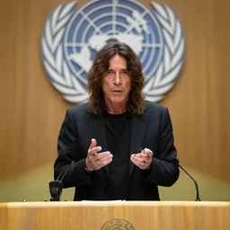 Keith Richards adressing the UN security counsel
