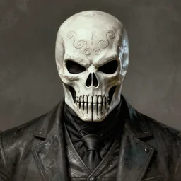 portrait of old frank castle the punisher, skull face paint, intricate, elegant, highly detailed, centered, grungy, digital painting, artstation, concept art, smooth, sharp focus