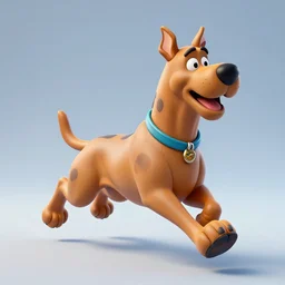 3 d print of scooby doo running