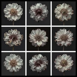 ghastly by skottie young, by adolf hiremy - hirschl. the digital art is a beautiful & haunting work of art of a series of images that capture the delicate beauty of a flower in the process of decaying. the colors are muted & the overall effect is one of great sadness.