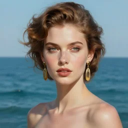 beautiful digital painting of a stylish socialite ocean with high detail, real life skin, 8 k, stunning detail, works by artgerm, greg rutkowski and alphonse mucha, unreal engine 5, 4 k uhd