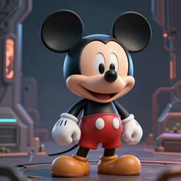 communist leader mickey mouse, 3 d render, detailed, portrait, ruan jia, by wlop, scifi, fanstasy, magic, the gathering, hyper detailed