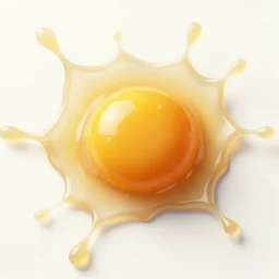 comedy film poster. egg yolk splatter background realistic.