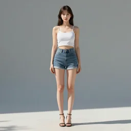 dressed sunny shining girl, full body high detail, high modernization, high stylization, divine render, ultra super hyper multi realistic