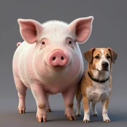 a pig fused with a dog, hyperdetailed, artstation, cgsociety, 8 k