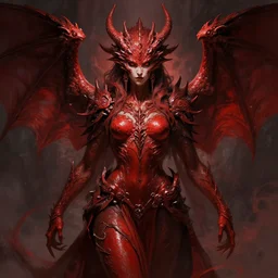 symmetry!! brutalist portrait of a red dragon priestess, dark fantasy, intricate, highly detailed, dynamic lighting, digital art, digital painting, artstation, terence nielsen, sharp focus, illustration, art by artgerm and greg rutkowski and moebius, 8 k