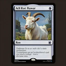 A goat as a Netrunner card