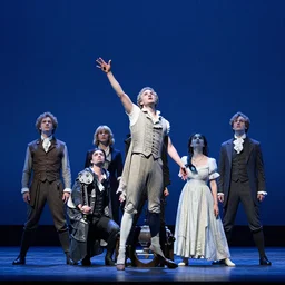thespian dramatizing wagner's tire cycle, screenplay by blue - and - white ruth bernhard