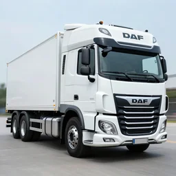 A Pickup truck designed and produced by DAF in the production year of 2022, promotional photo