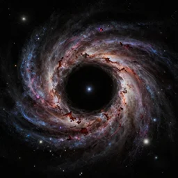 black hole eating the whole galaxies while we hallucinate