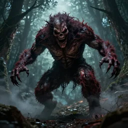 terrifying tranaformation into monster