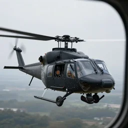 a view from a black hawk helicopter window, 4 k, high detail, high - resolution photograph, professional photography, ultra - detail
