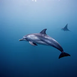 huge pod of dolphins spotted off laguna beach in california, rays, fog, fuzzy iridescent glare, lush fog, deep blue mood, contemporary archival color photograph print from the original negative, by stanley kubrick
