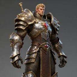 4 k unreal engine render of garen wearing lich king's armor ultra details digital art