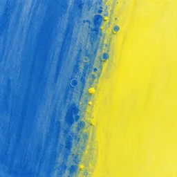 blue and yellow