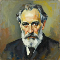 a portrait of sigmund freud in the style of gerhard richter, award winning, abstract arg