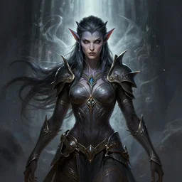 symmetry!! dungeons and dragons portrait of a female night elf, serene, intricate, highly detailed, dynamic lighting, digital art, digital painting, artstation, terence nielsen, sharp focus, illustration, art by artgerm and greg rutkowski and moebius, 8 k
