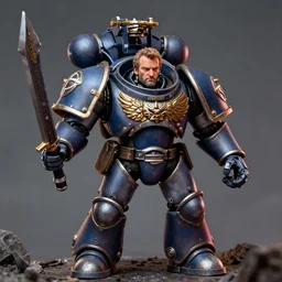 François Hollande as a Warhammer 40K dreadnought