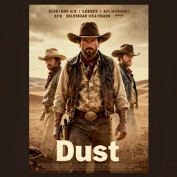 official movie poster for alejandro landes'new surreal western film dust, starring david straithairn. 8 k print, stunning cinematography.