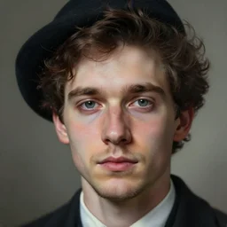 christopher muffett portrait closeup detailed maximalist hyperrealism photo - realistic photography volumetric lighting