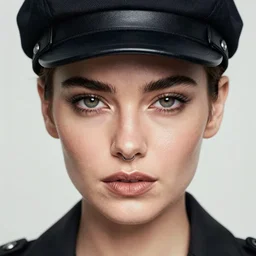 portrait of Bar Rafaeli as an spy ,upper body, nose piercing, beautiful detailed eyes, fantasy,  art by Monika Laprus Wierzejska  , highly detailed, award winning, artstation