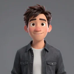 a portrait of a male pixar character, highly detailed, octane render