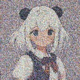 a cute girl with cut to shoulder white hair wearing school uniform, double ball head, dynamic, sharp focus, pure background color, illustration, morandi color scheme, art station, by ilya kuvshinov