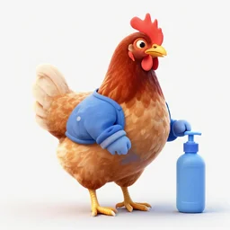 chicken with inmate clothes