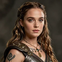 full body portrait, young natalie portman, battle warrior, lord of the rings, tattoos, decorative ornaments, greg rutkowski, perfect face, fine details, realistic shading, photorealism
