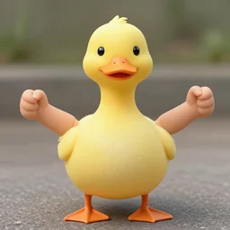 antro duck with human arms