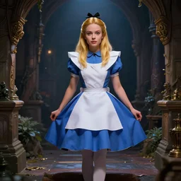 alice in wonderland, unreal engine, 8 k resolution, dramatic lighting, cinematic, insanely intricate, by franz vohwinkel