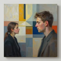 preconceived conversation with modern matter, abstract art oil painting, unreal engine 5, light effect, highly detailed, super wide angle, full f / 2 2, award winning photo, hyperrealistic, smooth textures, trending on artstation and cgsociety