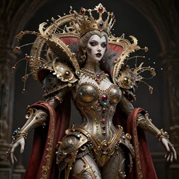 the queen of the junkies, 4 k, intricate detailed, jaw dropping, gorgeous, surreal, octane render