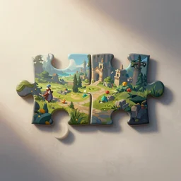 fantasy game ui puzzle,