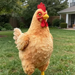 he's wearing a chicken costume, i think